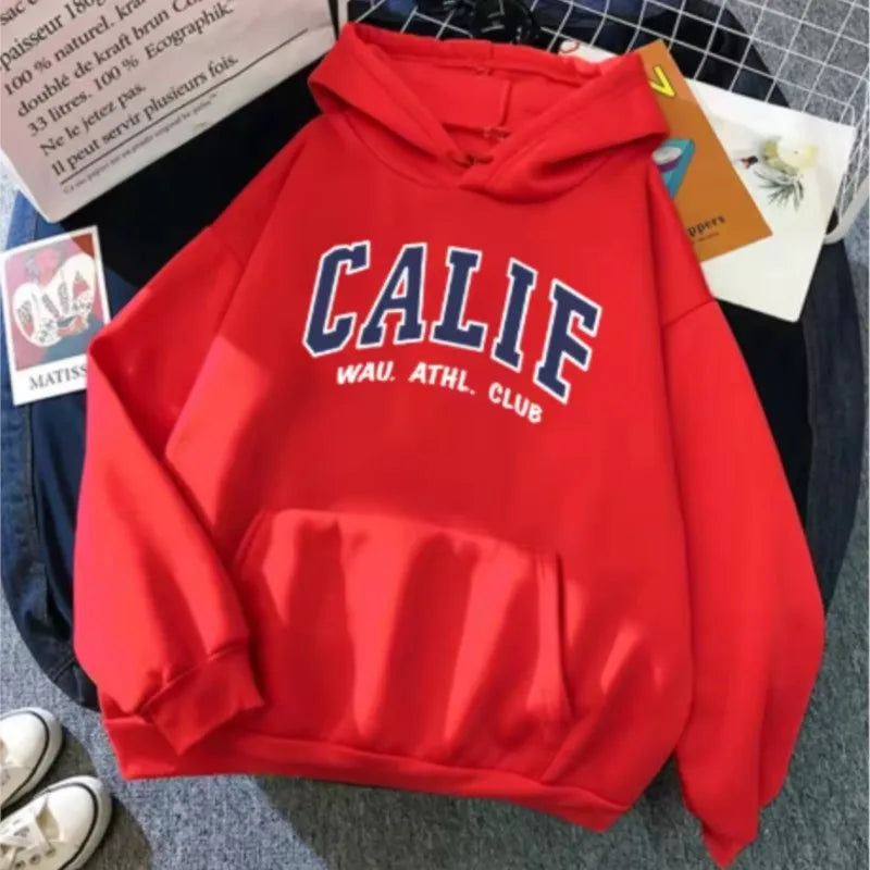 Men And Women Winter Sweatshirt Print Hooded Pullovers Fashion Loose Casual Hoodies Fleece Pullover Women Clothing sportswear - ATFH