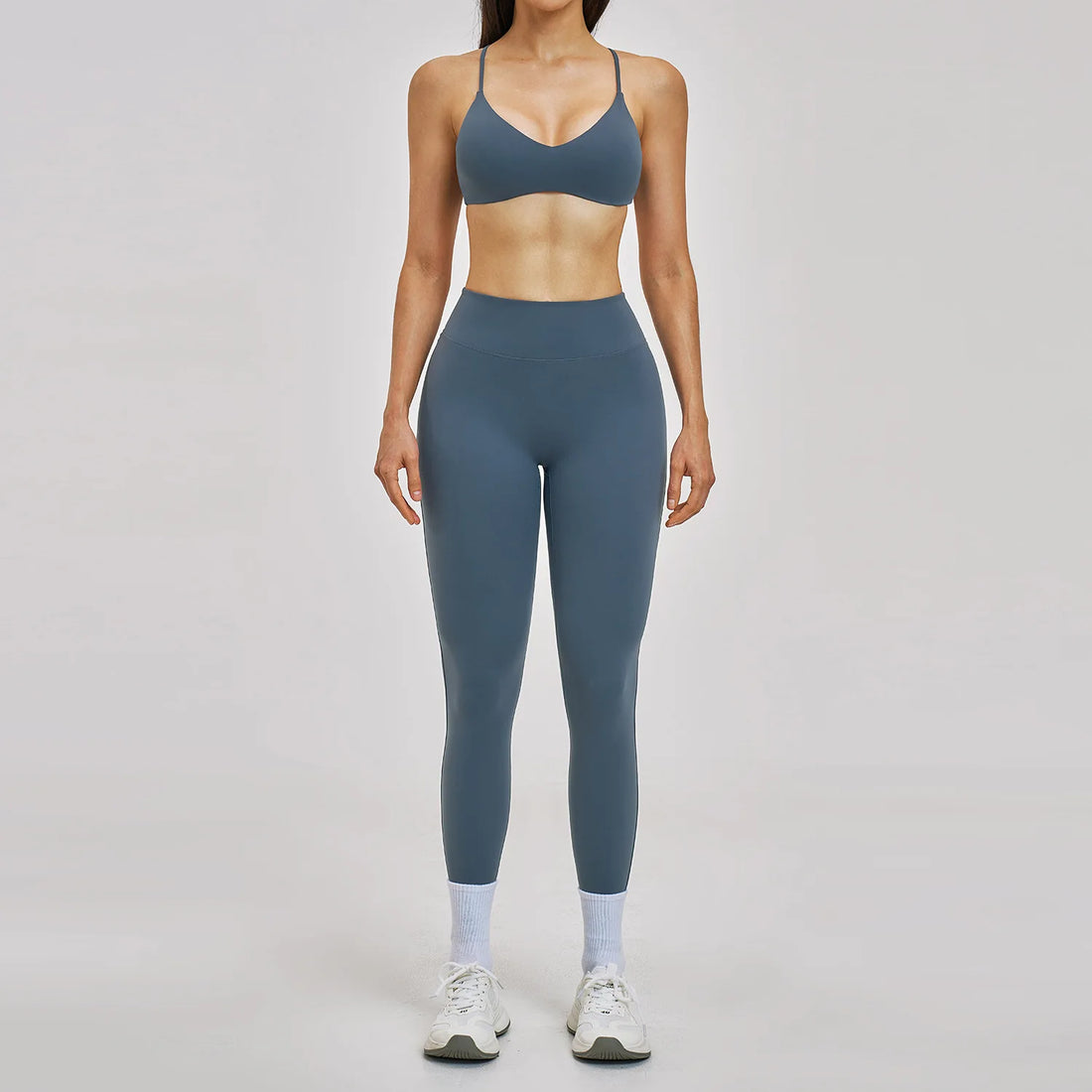 2PCS Sport Set Women Gym Outfits Push Up Yoga Set Gym Sportswear Fitness Bra Workout High Waist Legging Sports Shorts Tight Suit - ATFH