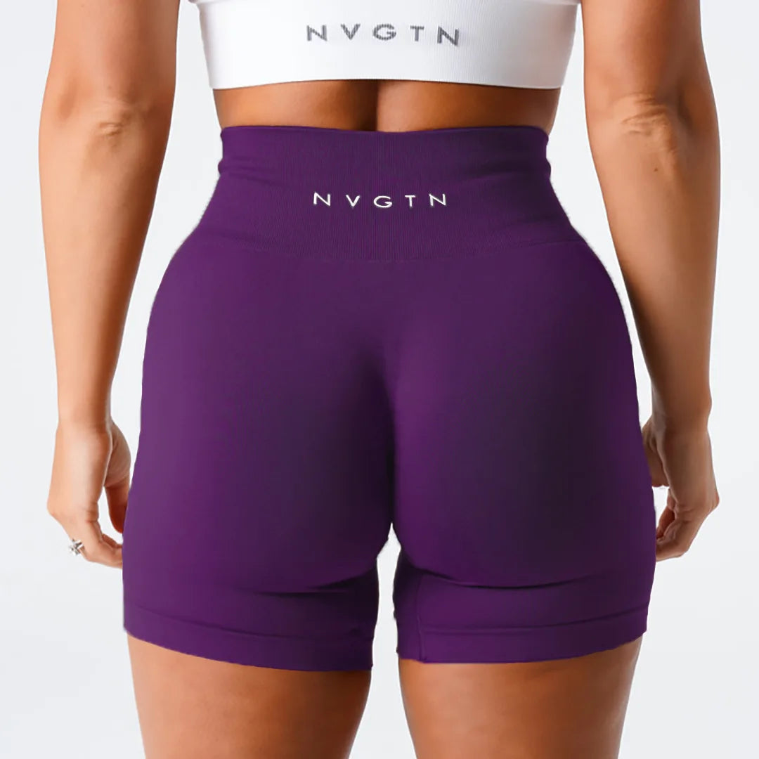 Cross-border seamless knitted yoga pants, outdoor sports shorts, high-waisted fitness leggings, women's three-quarter pants Tahsi Fashion House
