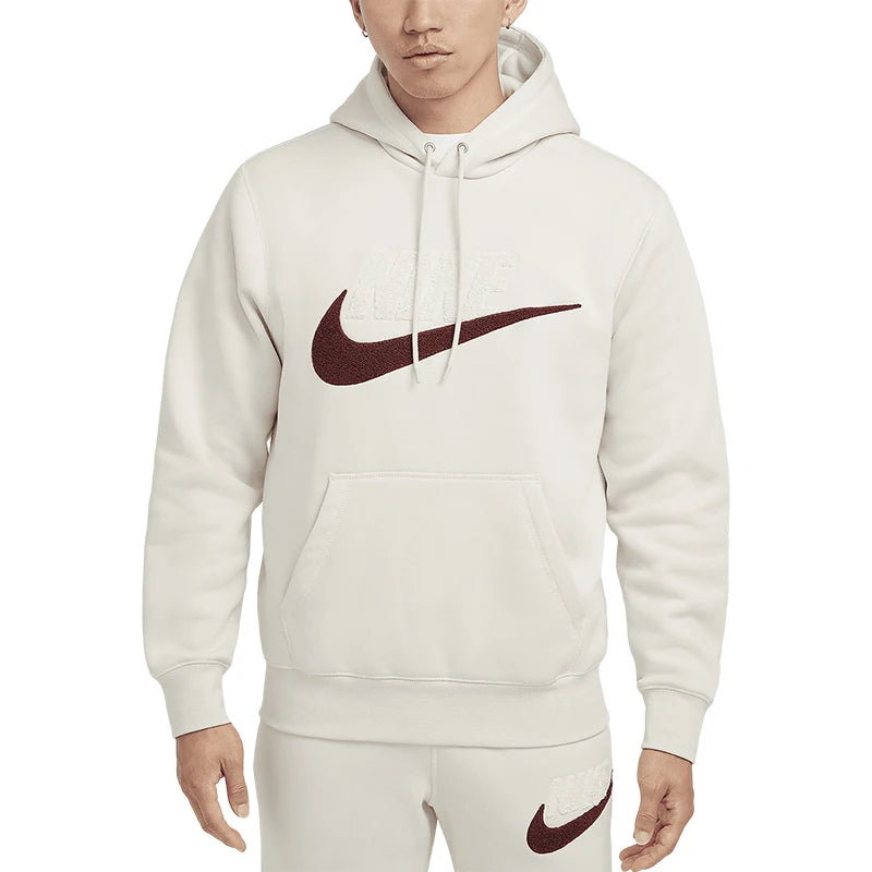 Nike Official Authentic CLUB BB PO Men's Loose Sport Fleece Hoodie FN3105-104 - ATFH
