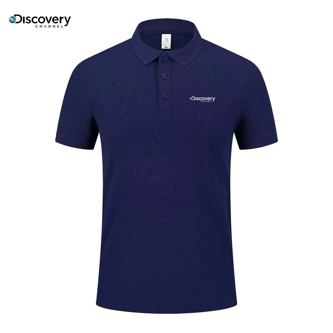 Fashionable printed men's short sleeved high-end brand polo shirt comfortable and breathable top summer casual fashion T-shirt