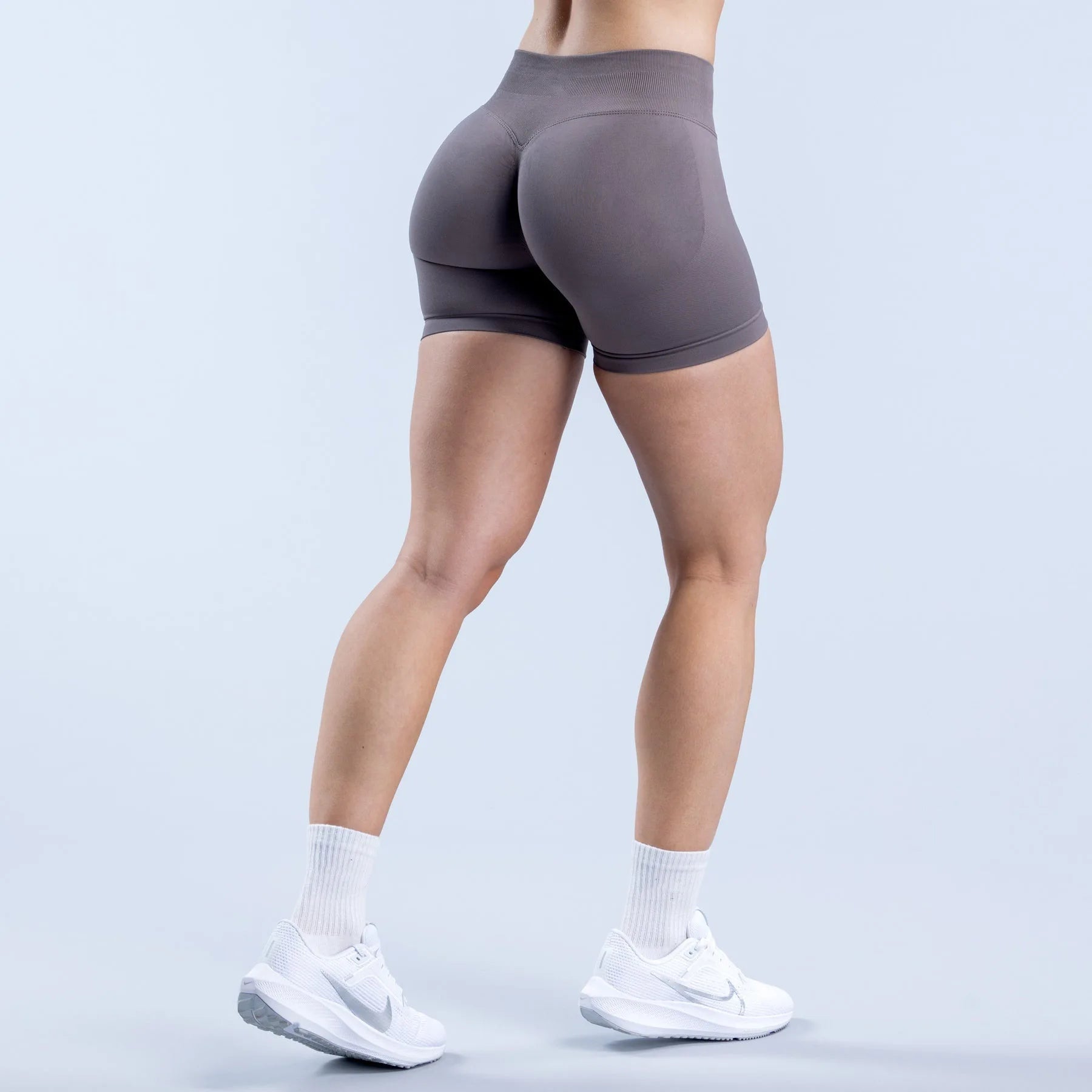 Women's Low-Rise Yoga Pants Three-quarter Length Shorts Tummy Control Workout Leggings Gym Fitness Running Seamless Tights