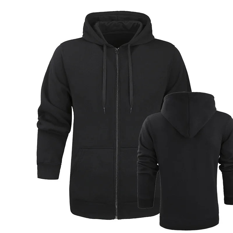 Fashionable casual zipper hoodie, hip-hop street sports shirt, skateboarding men's/women's pullover, men's hoodie - ATFH