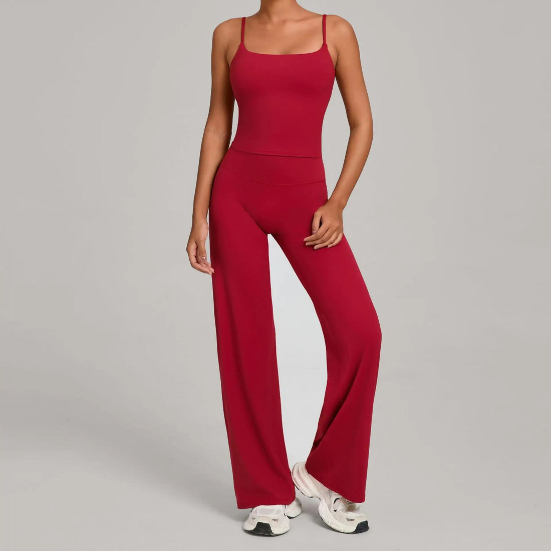 Women Straight-Leg Sports Pants Gym Clothing Naked Feeling Compression Wide Leg Yoga Leggings Pilates Fitness Tights XP01 ATFH