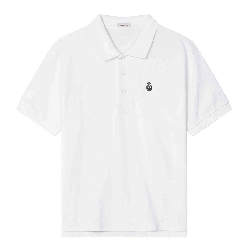 Europe Hot Sales Men's Women's Quality 100%Cotton Polo-Shirt letter Printed Embroidery T-shirt Comfortable Short Sleeve Tops