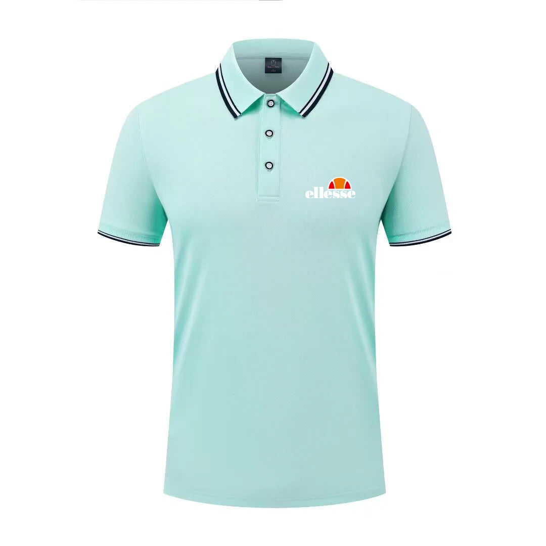 2026 New Men's Casual Solid Color Short Sleeved Polo Shirt Summer Fashionable and Comfortable Versatile Top