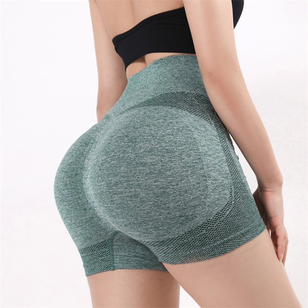 Women Yoga Shorts High Waist Workout Shorts Fitness Yoga Lift Butt Fitness Ladies Yoga Gym Running Short Pants Sportswear Tahsi Fashion House
