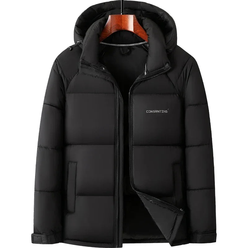 Men's Cold Hoodied Parka Clothes Thicken Zipper Mens Jackets Men Warm Winter Coat Men Plus Size New Waterproof Winter Jacket