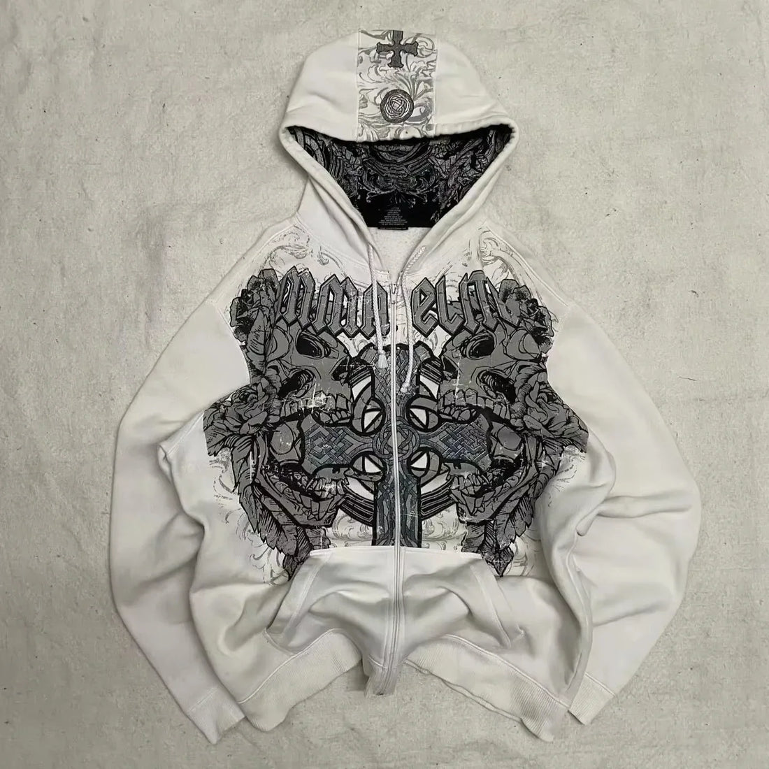 2025 American Fashion New Letter Embroidery Patch Super Sports Hoodie Women Y2K Gothic Hip Hop Popular Casual Joker Sweater Tops
