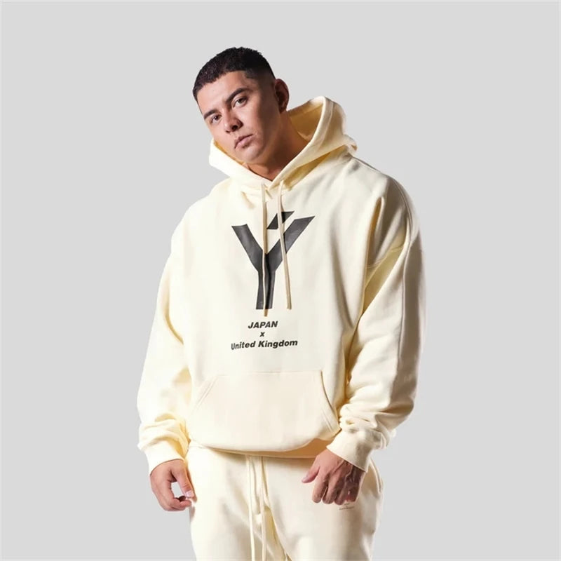 LYFT Big Y LOGO Men Hoodies Winter Fleece Warm Mens Sweatshirt Fashion Streetwear Casual Men's Loose Hooded Pullovers