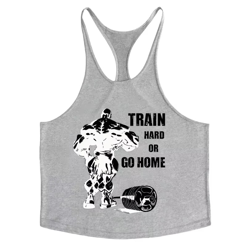 2026Men's Sleeveless Fitness Tank Top, Cotton Slim Fit Soft Gym Shirt, Bodybuilding Stringer Muscle Singlet for Intense Training