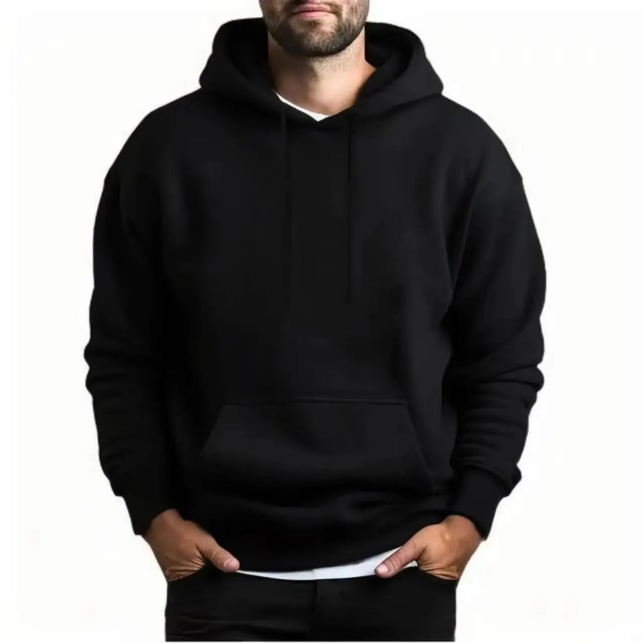 New Fashion Men's Women's Hoodies Spring Autumn Winter Casual Hoodies Sweatshirts Men Tops Solid Color Hoodie Sweatshirt Male - ATFH
