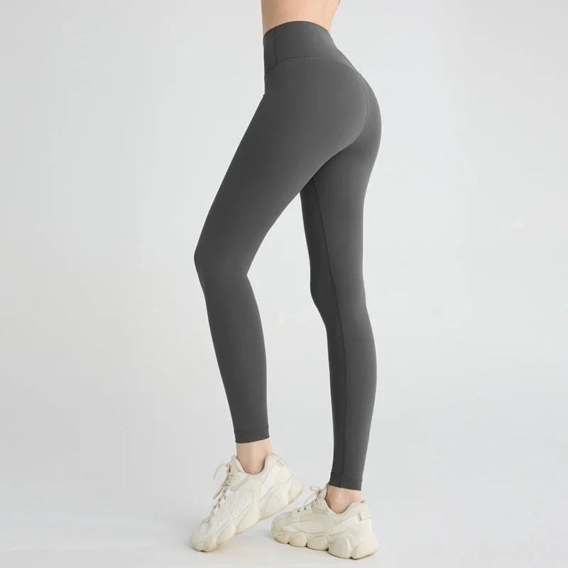 Hot Sale Yoga Leggings Women High Waisted Hip Lifting Fitness Leggings Running Cycling Pants Breathable Sports Leggings ATFH