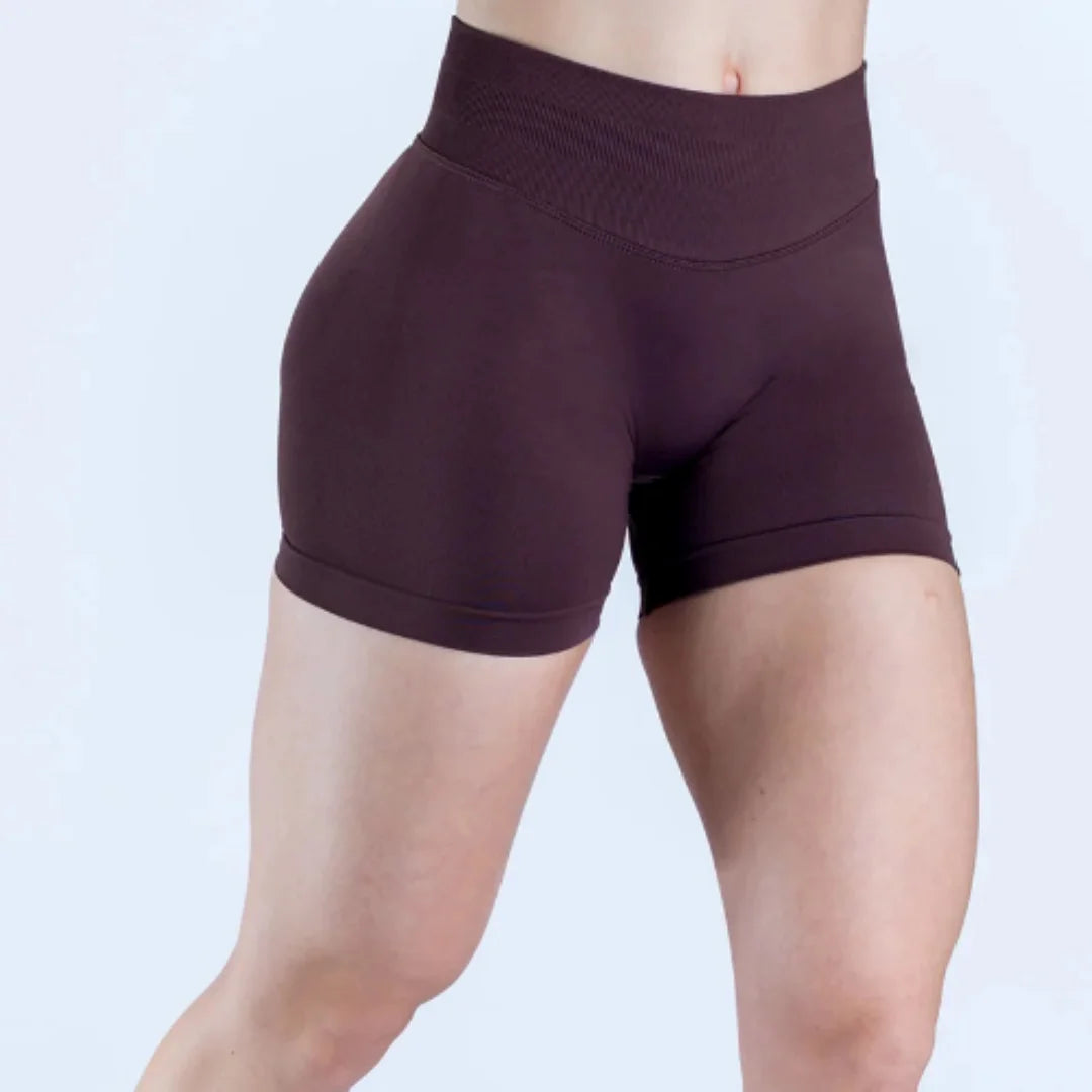DYF Impact Seamless Sports Shorts Women Booty Yoga Shorts Quick Drying Fitness Tights Solid Workout Scrunch Customizable Lable