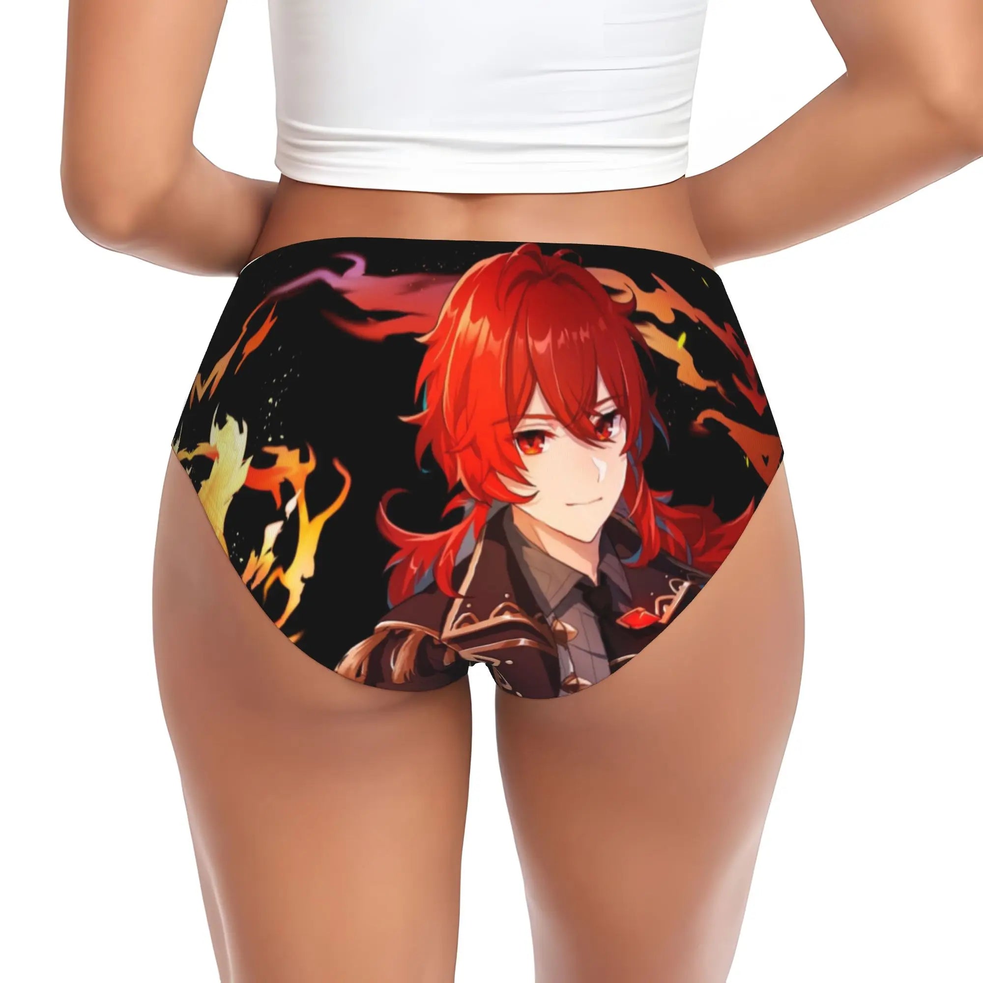 Anime Genshin Impact Brief Panties Women's Comfort Stretch Manga Kawaii  Underwear
