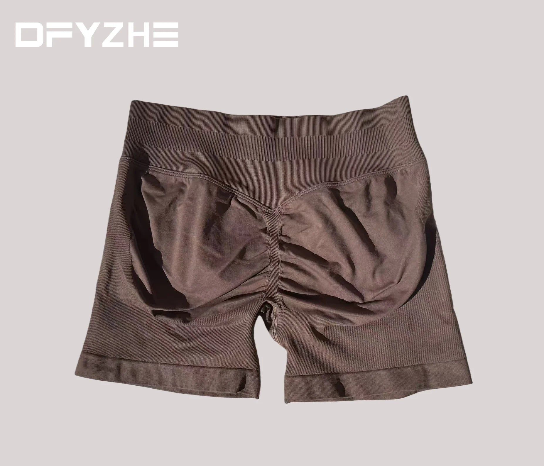 DFYZHE Impact Shorts 4.5-inch Women's Fitness Exercise Bike Shorts with Low Rib Belt Fitness Tight corset Hip Yoga Seamless Tigh Tahsi Fashion House