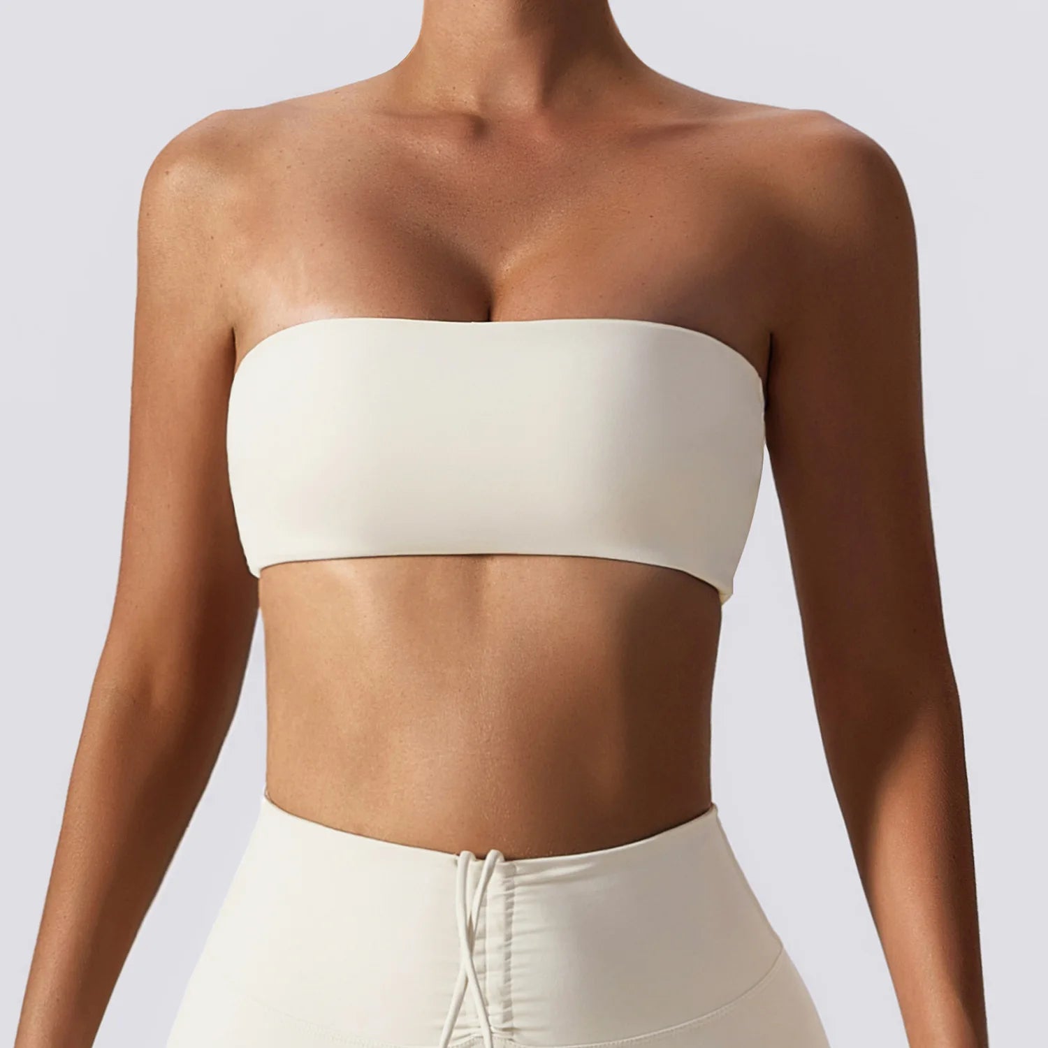 Summer Strapless Sports Bra Gym Women Quick-Drying Yoga Clothes Women Tube Top Fitness Chest Wrap Underwear Workout Bra Female - ATFH