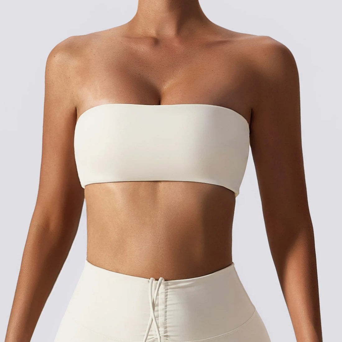 Summer Strapless Sports Bra Gym Women Quick-Drying Yoga Clothes Women Tube Top Fitness Chest Wrap Underwear Workout Bra Female - ATFH