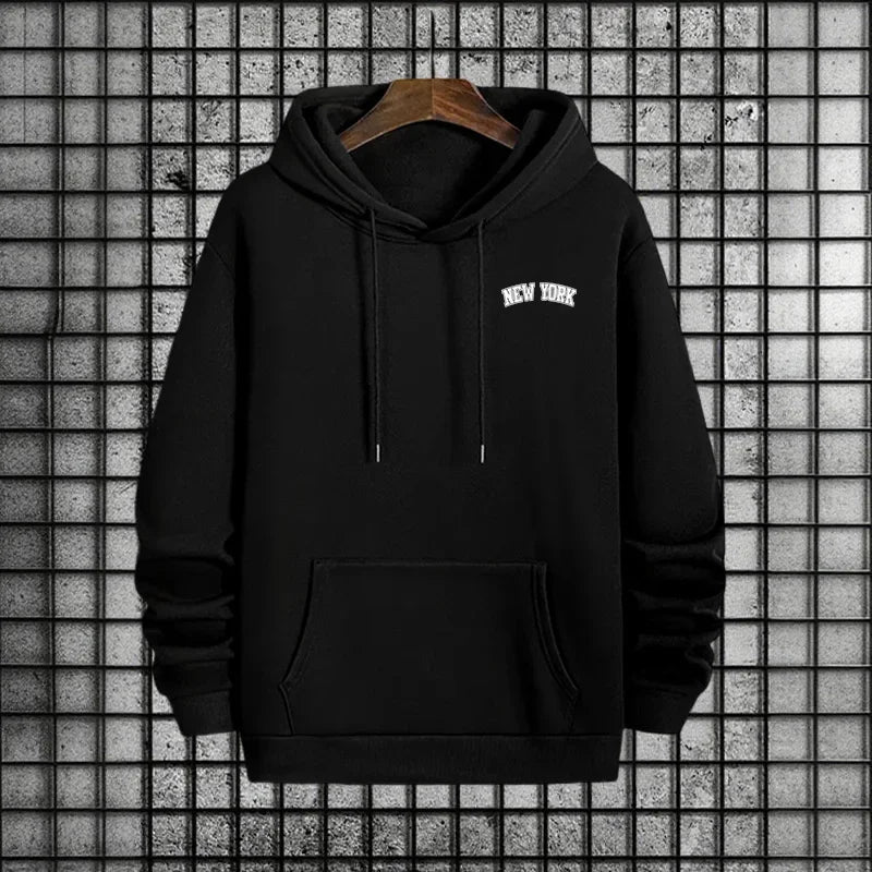 2026 Hot Sale Mens Sportswear 2pcs Set Hoodie and Sweatpants Autumn Winter Daily Casual Sporty Jogging Suit Urban Fashion Outfit - ATFH