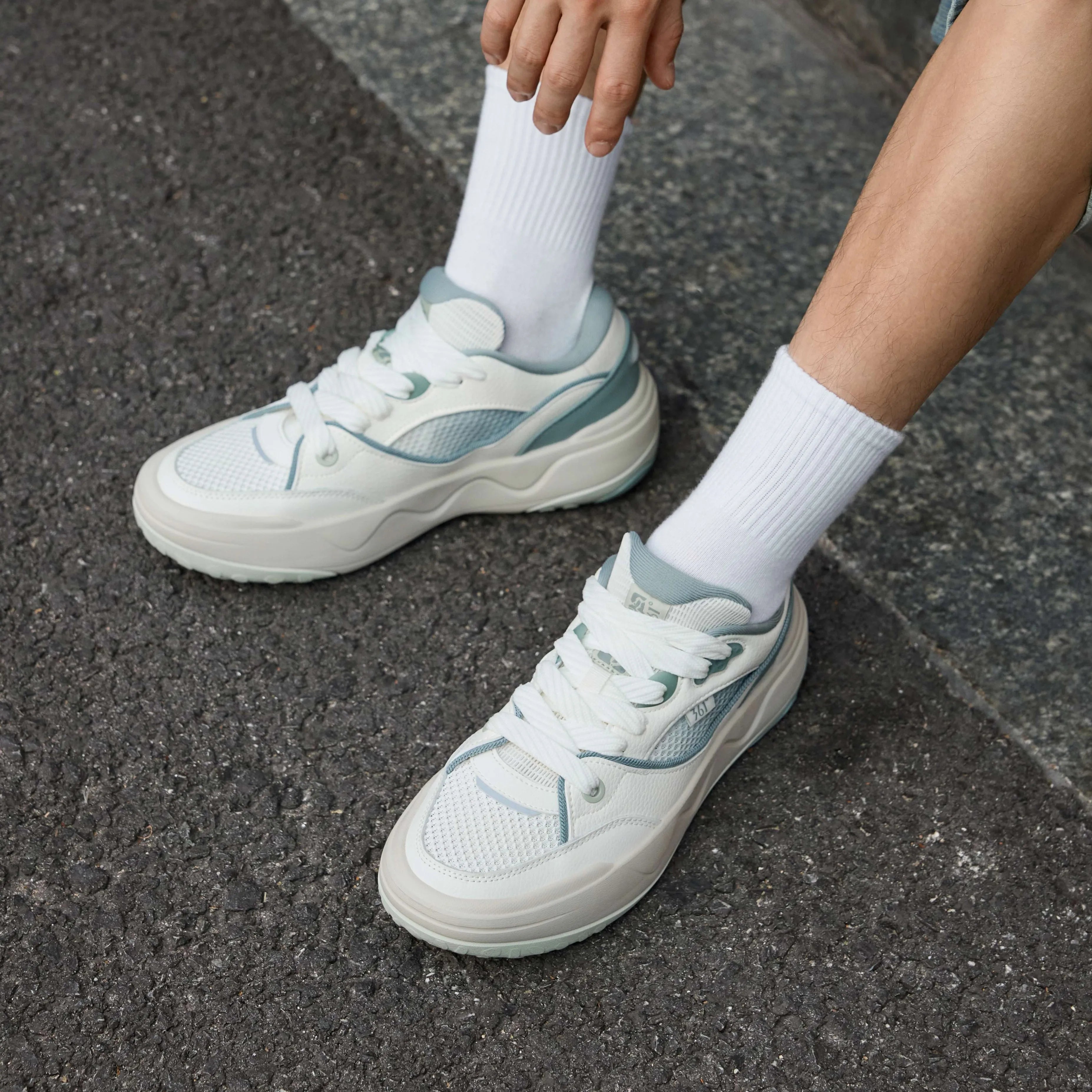 361 Degrees Subin Men board Shoes Balanced Breathable Mesh Lightweight Cushioning Jogging Comfort Male Sneakers 672616615