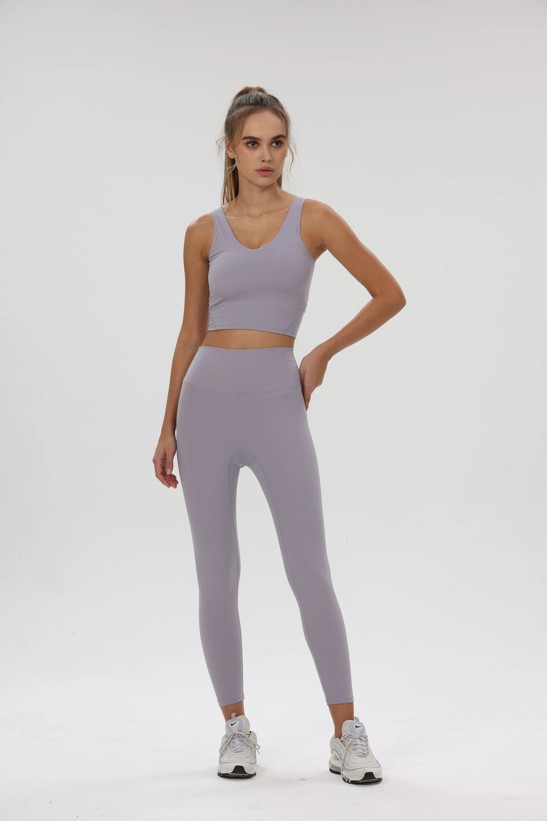No Front Seam Leggings for Women Seamless High Waisted Buttery Soft Yoga Pants Sports Female Tights Lycra Lifts Buttocks Workout ATFH