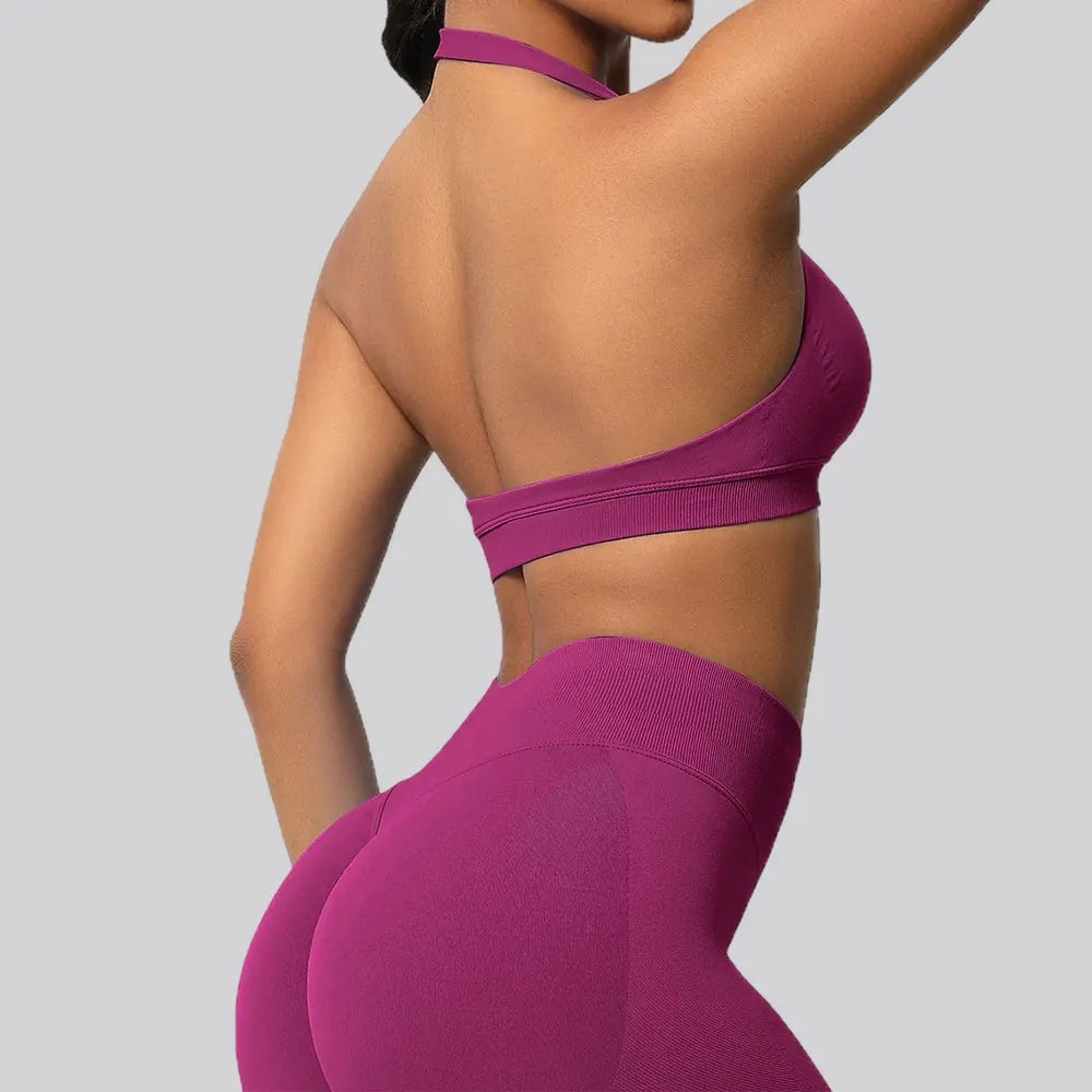 Sports Bra Seamless Workout Tops Gym Fitness Underwear Yoga Bras Sexy Athletic Sport Bra Women Backless Gym Training Crop Top - ATFH