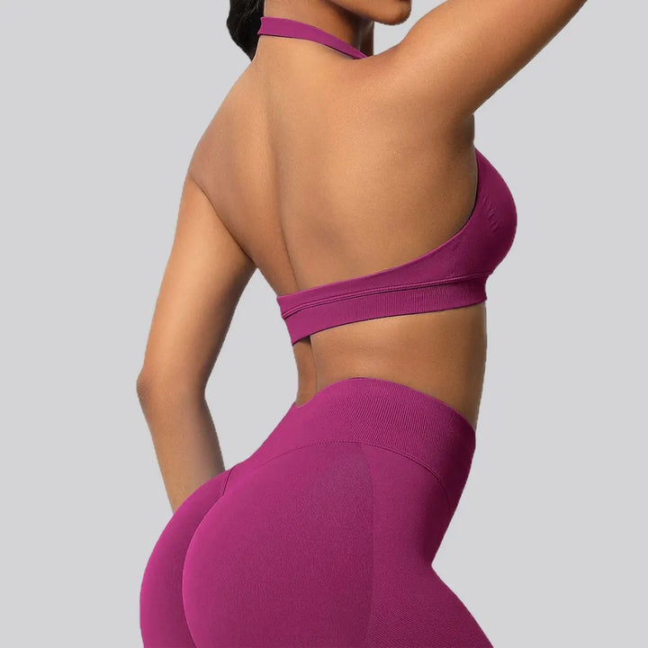 Sports Bra Seamless Workout Tops Gym Fitness Underwear Yoga Bras Sexy Athletic Sport Bra Women Backless Gym Training Crop Top - ATFH