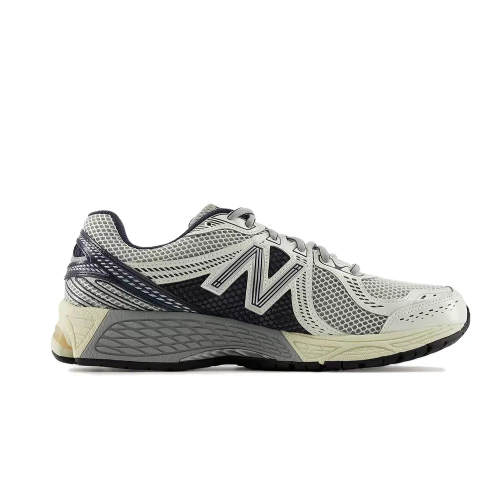 New Balance 860 v2: Stylish, Versatile, Durable, and Cushioned Low-Top Running Shoes for Men and Women—White and Black ML860SN2