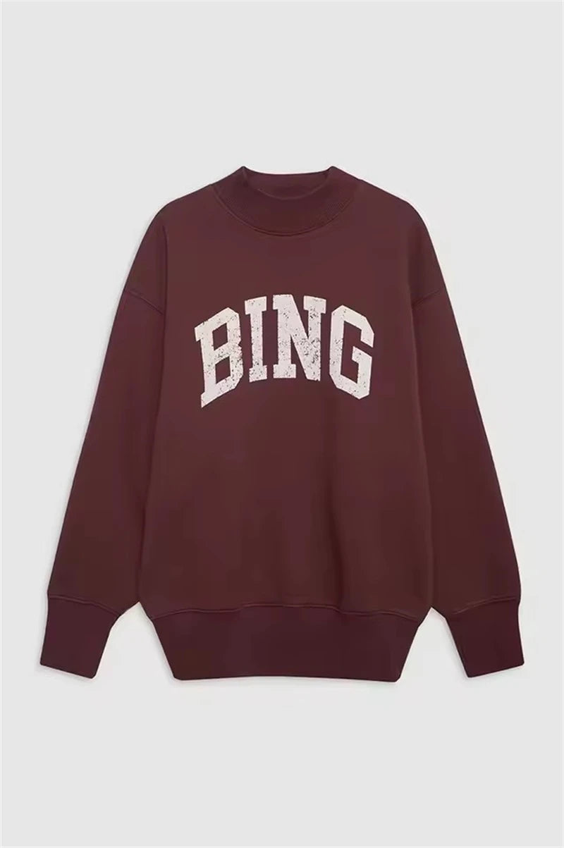 New Autumn Winter Styles North American Tiger Head Digital Printing Washed Fried Color Distressed Women's AB Sweatshirt - ATFH