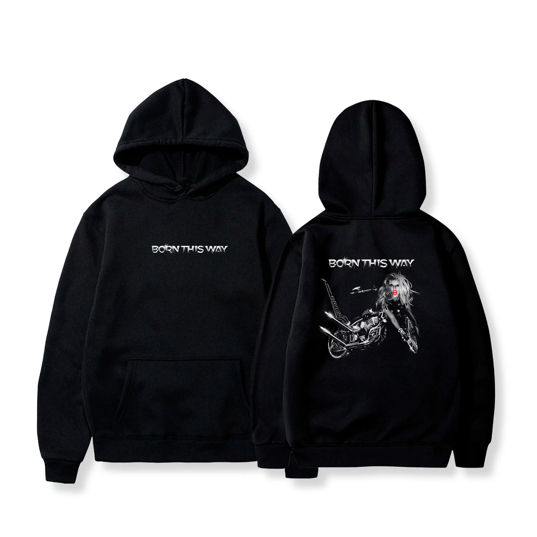 Autumn Winter Hoodies Lady Gaga Ablum Graphic Oversized Women Men Streetwear Fleece Warm Sweatshirt Female Male Tracksuits Coats - ATFH