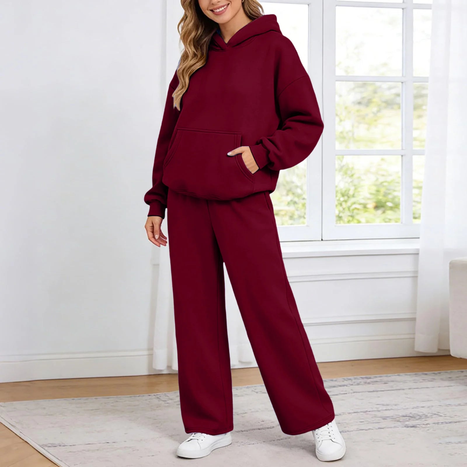 Women Jogging Bottoms Hoodie Tracksuit Sports Trousers Leisure Suit Set Hoodie Sweat Jacket Jogging Suit With 1940s Jumpsuit