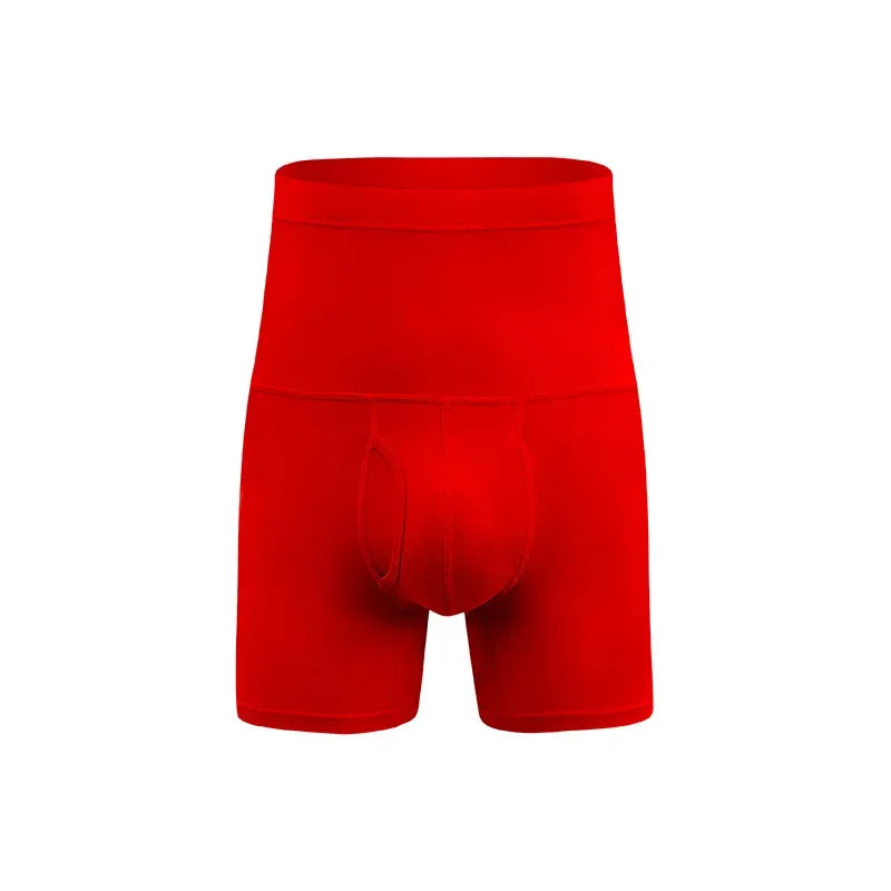High Waist Cotton Boxers Men Abdominal 150KG Sports Bodyshape Panties Plus Size 9XL 8XL Underpants Warm Belly Protection Shorts