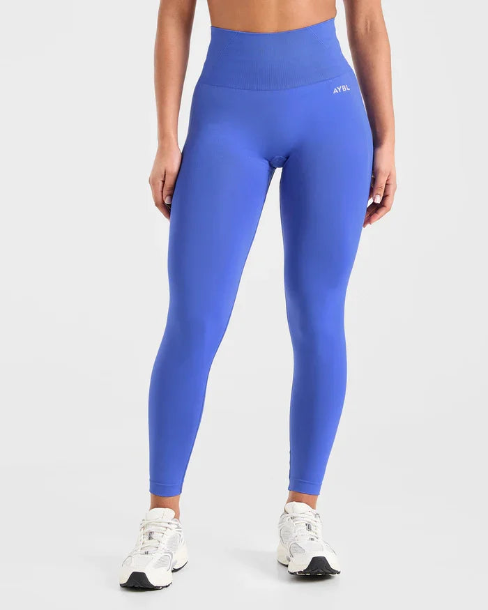 Trendy Leggings Scrunch Seamless Yoga Women Legging Gym Sports Pants Low Ribbed Band High Stretch Fitness Tights Pant - ATFH