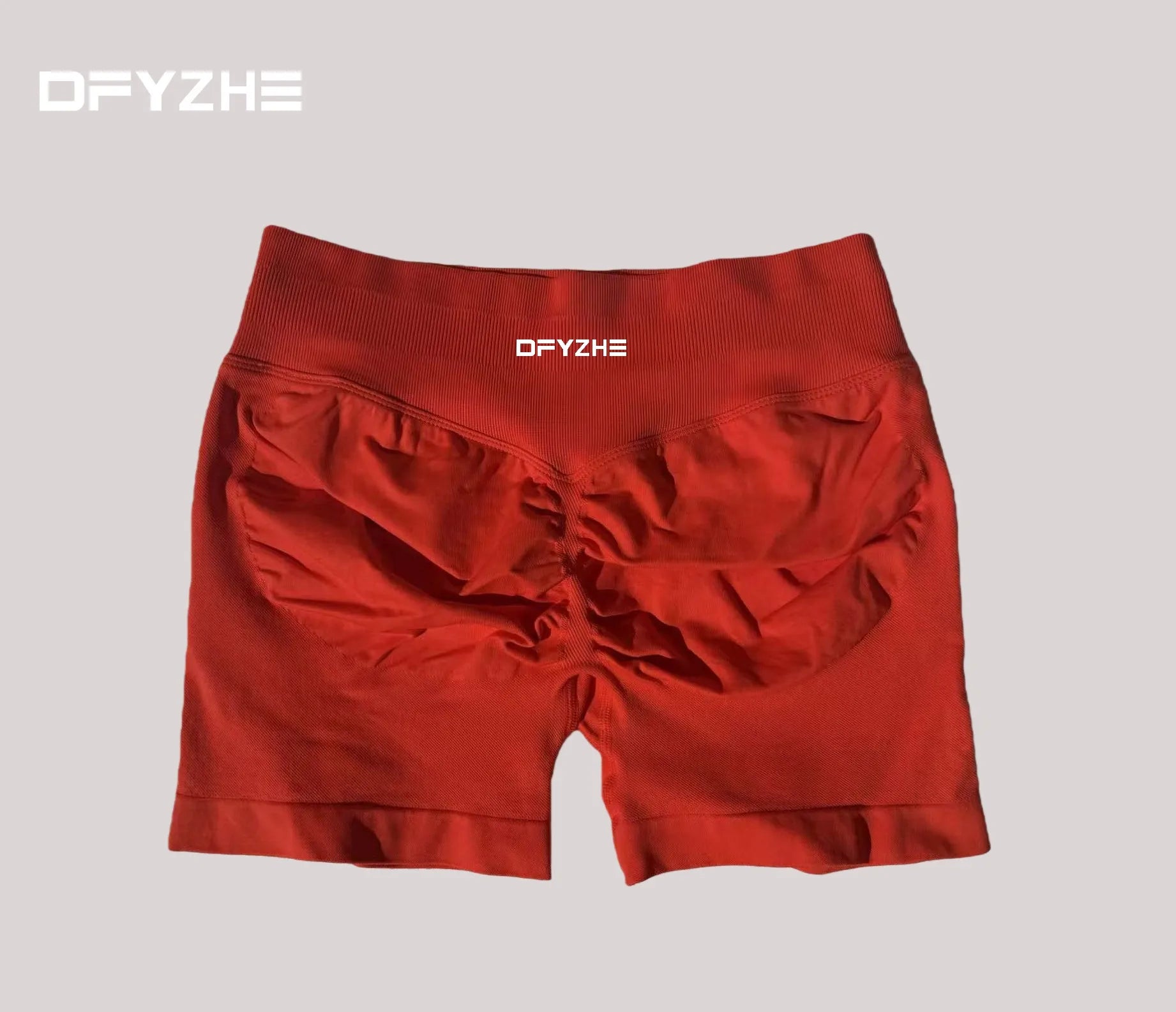 DFYZHE Women's Impact Shorts 4.5" – Seamless High Waist Ribbed Workout Shorts for Yoga Cycling & Fitness Tahsi Fashion House