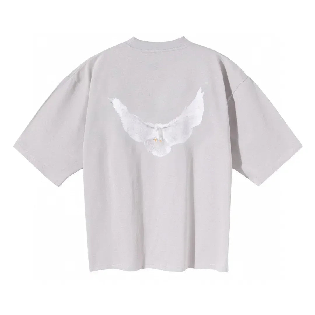 Double Layer Heavy Fabric YZY Kanye West Hoodie Men Women 1:1 Best Quality Dove Print Season 6 Oversized Pullover - ATFH