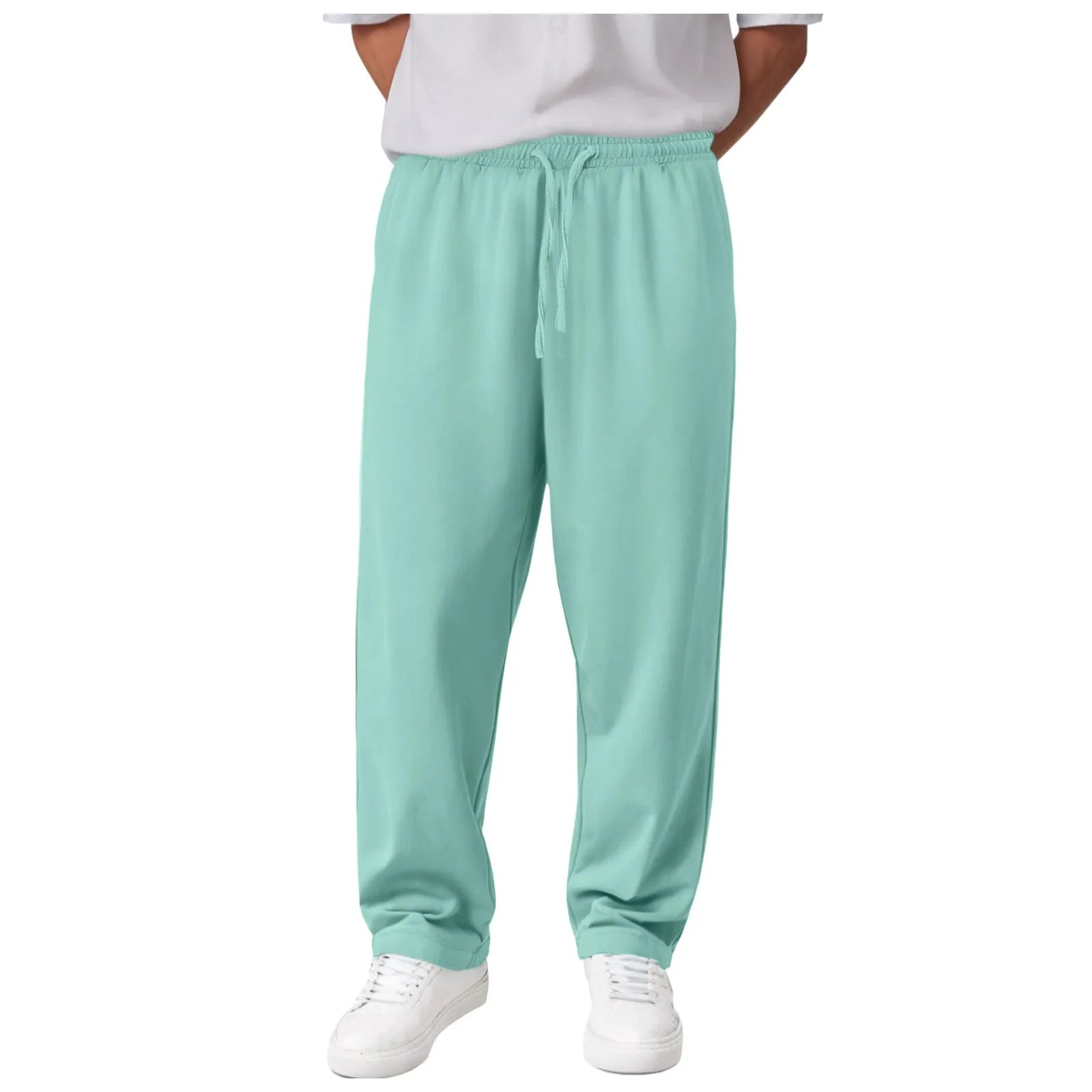 Men'S Casual Pants Stretch Waist Mens Sweatpants Open Bottom Sasual Plain Vintage Trousers Pantalones En Oferta Con EnvíO Gratis
