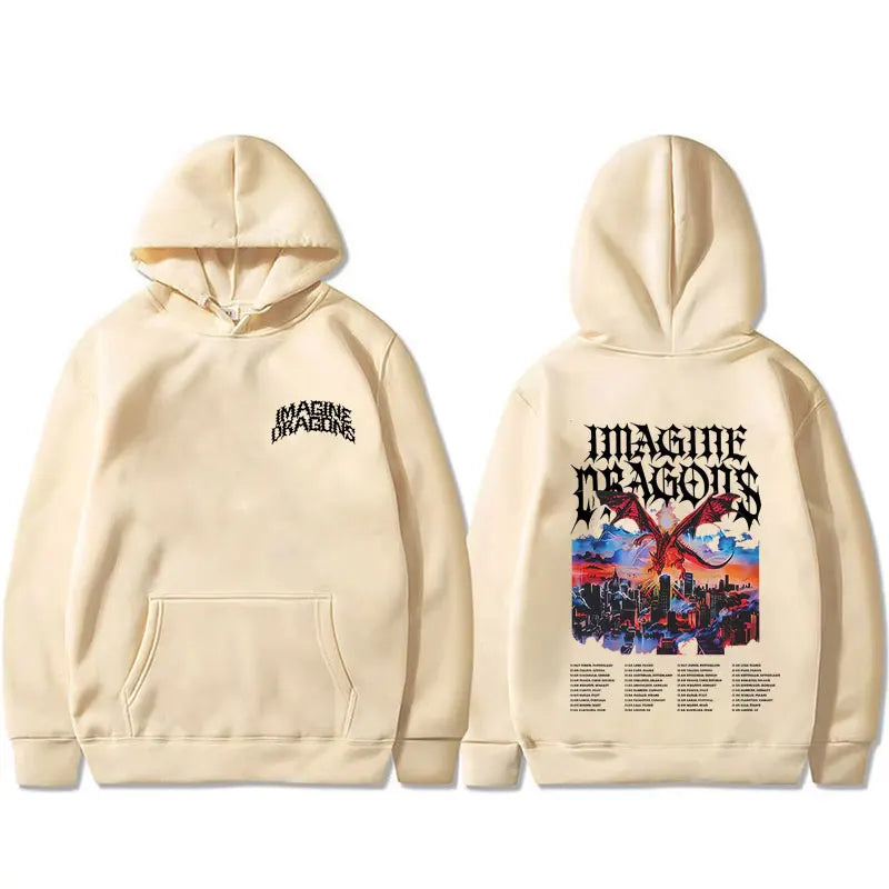 Imagine Dragons Band Loom World Tour 2026 Hoodie Men Women Rock Punk Gothic Streetwear Male Casual Oversized Pullover Hoodies - ATFH