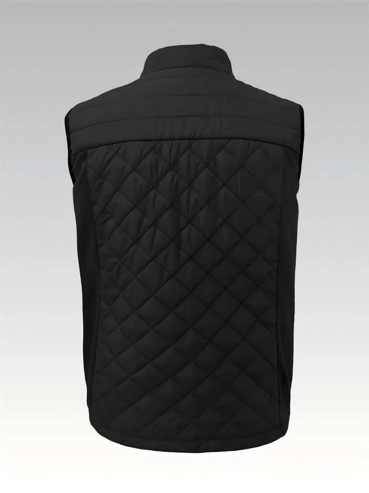 Mens Vest Tops Sleeveless Quilted Outerwear Jackets Stand Collar Zip up Lightweight Vests Spring Fall Winter Outfits