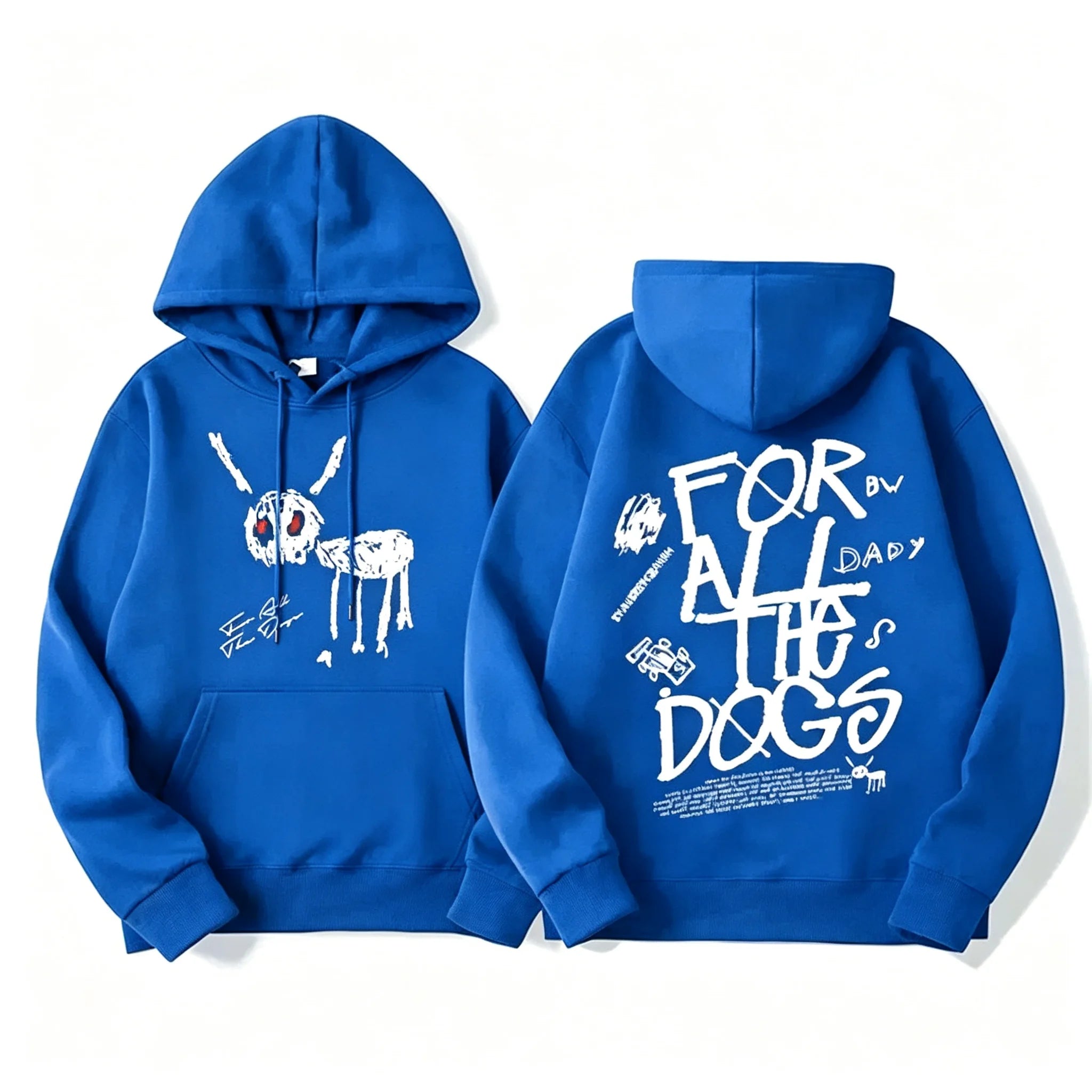 Men Women Fashion Hip Hop Pullovers Sweatshirt Vintage Streetwear Hoodie Rapper Drake New Album for All The Dogs Graphic Hoodies