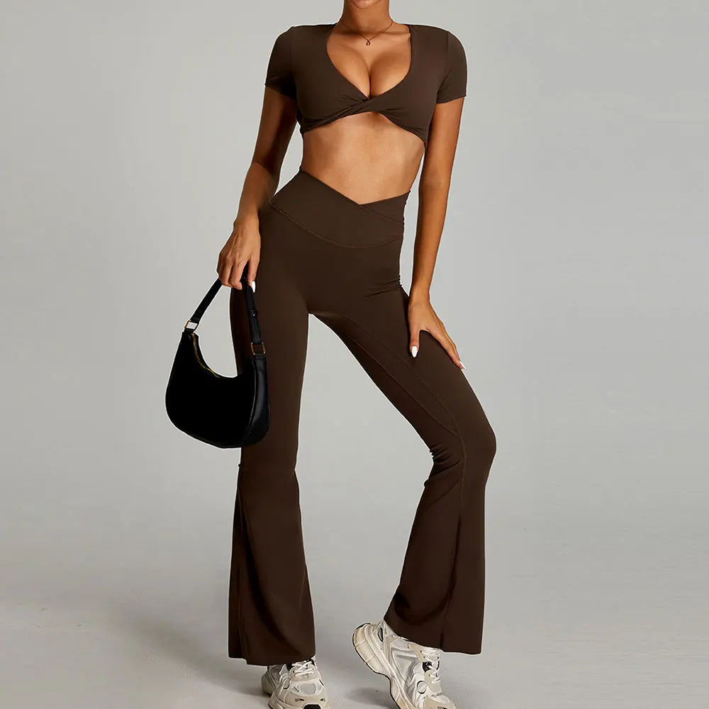 2 Pieces Sportswear Women Yoga Set Gym Clothes Sportswear Yoga Suits Fitness Set Tracksuits Sports Bra Gym Outfits Leggings - ATFH