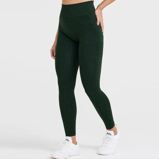 Amplify Effortless Leggings For Women Push Up Booty Legging Scrunch Butt Stretch Workout Gym Tights Fitness Seamless Yoga Pants - ATFH