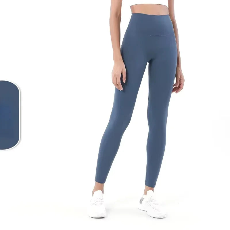 New 35 Colors Naked Feeling Yoga Pants High Waist Seamless Leggings Sport Women Fitness Gym Leggings With Pocket - ATFH