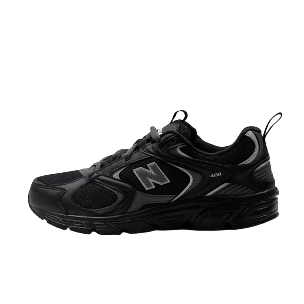 New Balance 408 Unisex Low-Top Casual Running Shoes – Black, Retro Style, Non-Slip Outsole, Durable & Comfortable ML408K