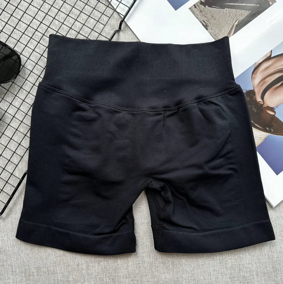 High Waist Seamless Yoga Shorts For Women - Highly Elastic, Butt Lifting, Suitable For Running, Fitness And Outdoor short