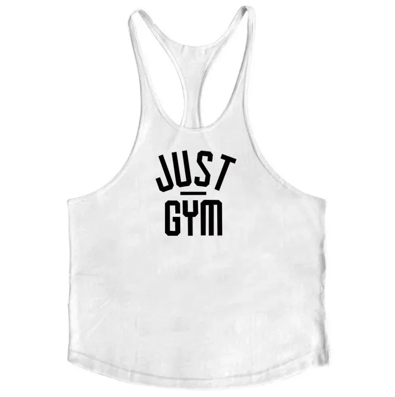 New Bodybuilding men Stringer Tank Top print Fitness Singlets Sporting Vest muscle Sleeveless Tanktops shirt
