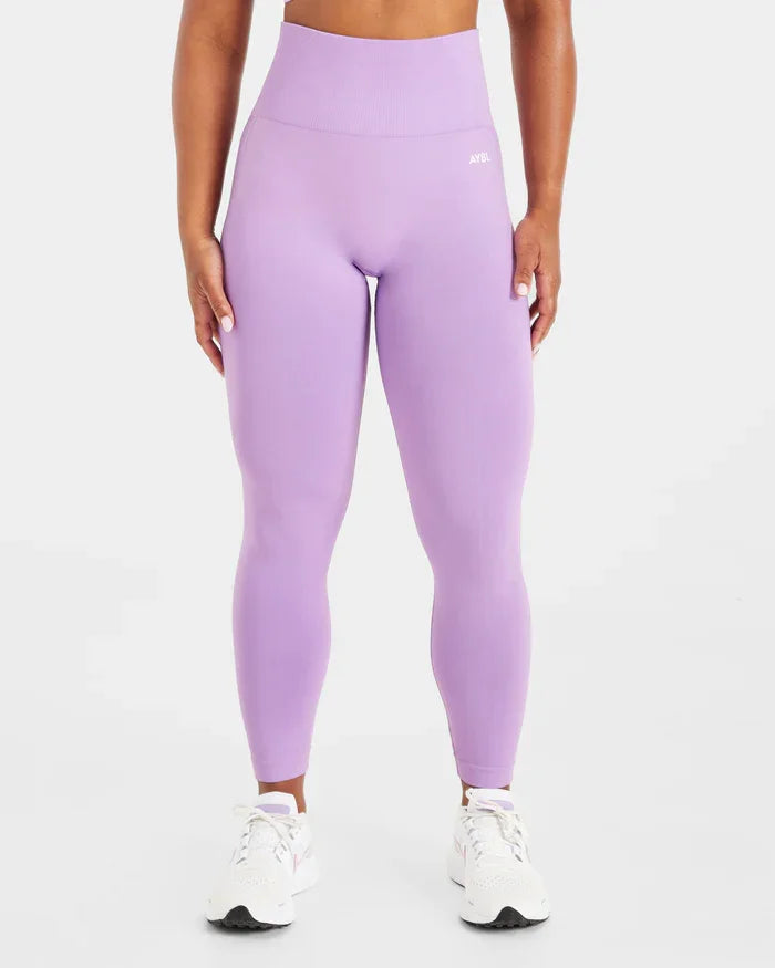 Trendy Leggings Scrunch Seamless Yoga Women Legging Gym Sports Pants Low Ribbed Band High Stretch Fitness Tights Pant - ATFH
