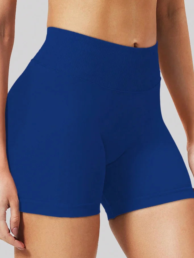 Cross-border yoga pants, high-waisted, slimming, sexy, and shapely running shorts, sportswear yoga shorts