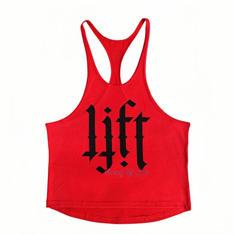 Slim Men's Racerback Tank - Narrow Band Stringer Gym Vest Quick-Dry Breathable for Bodybuilding Fitness Running Undershirt
