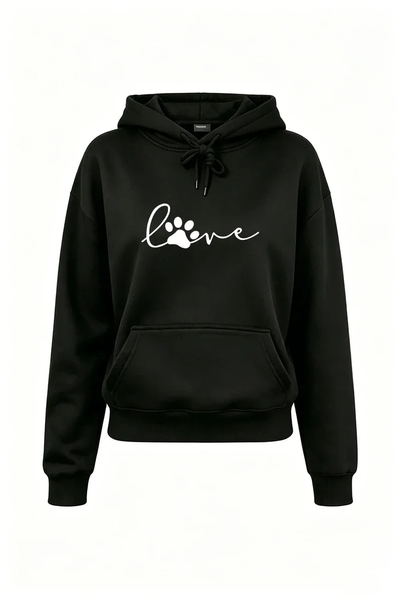2026 New in Womens Outfits Print Casual Hooded Sweatshirts Outdoors Sports Jogging Clothing Fall Winter Single Item Hoodie Pants