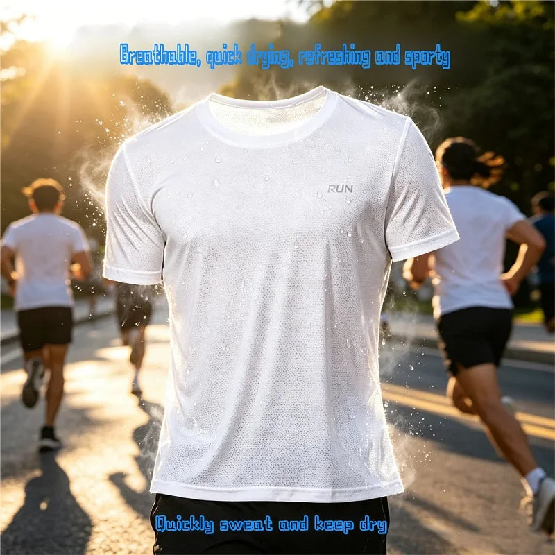 Compression Shirt for Men Quick Dry Running T-Shirt Fitness Training Exercise Gym Sport Top Cycling Fitness Clothes